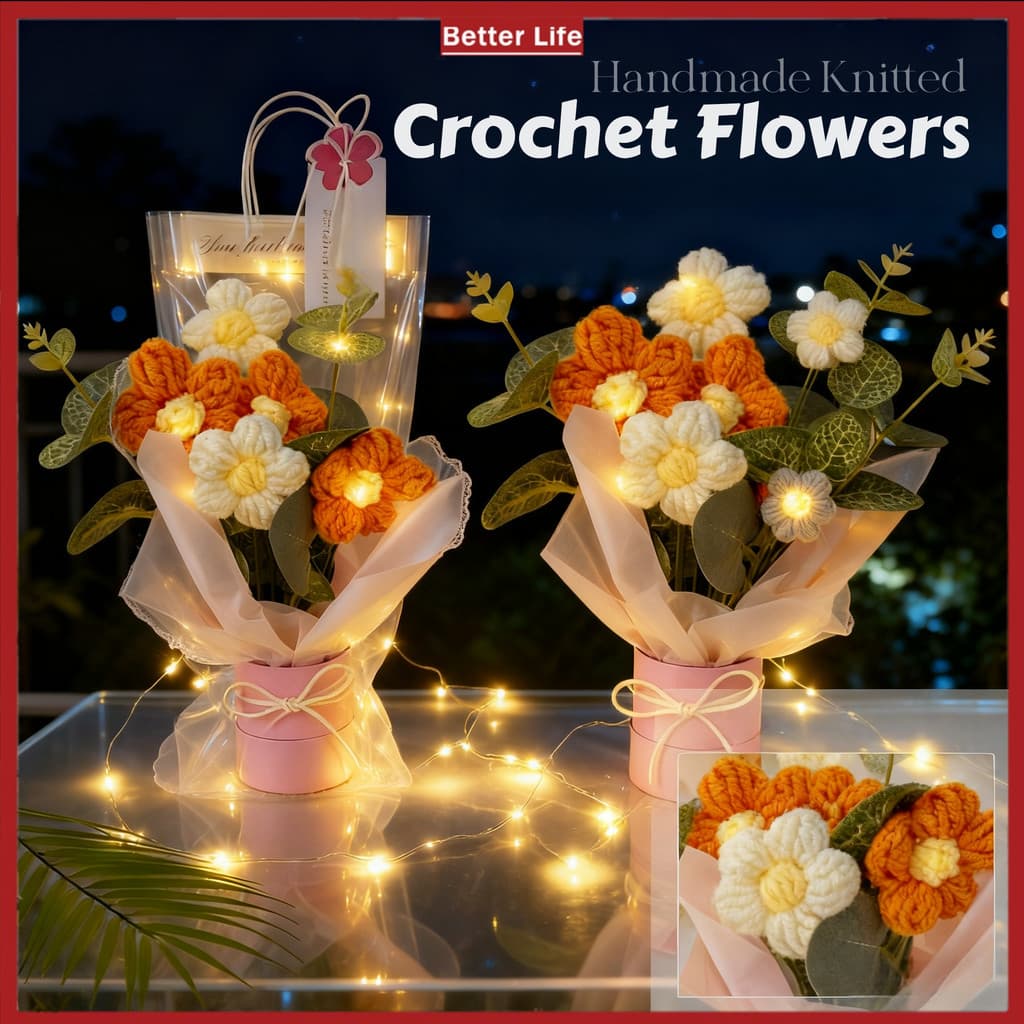 Crochet flower bouquet