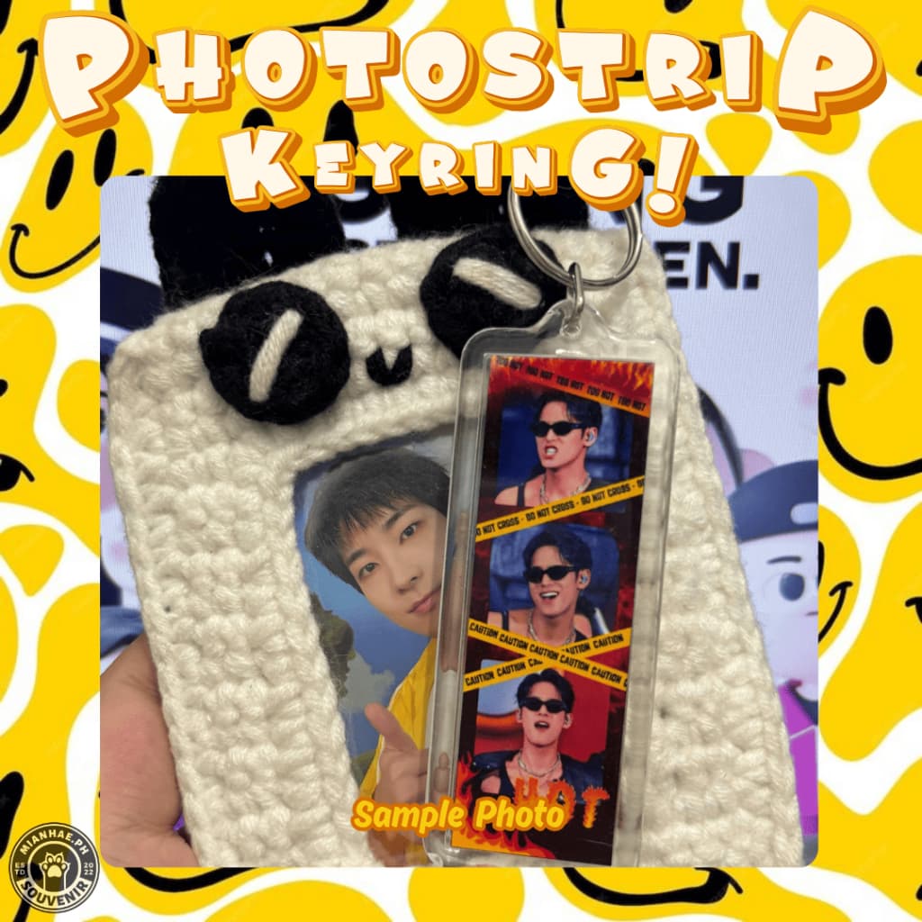 Photo strip acrylic keychain